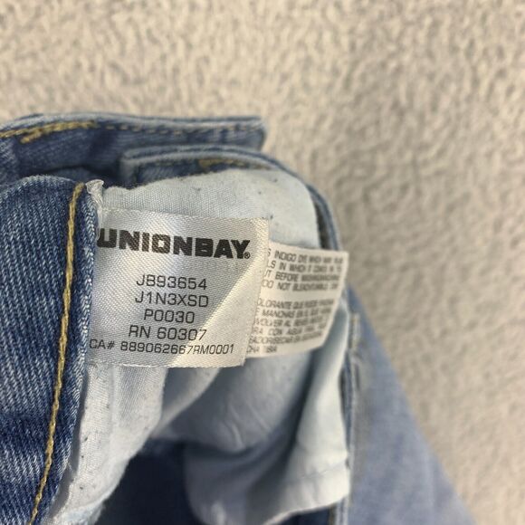 Y2K Baggy Jeans Union Bay Womens High Waist Straight Jrs 5 Vtg 90s Cotton - Picture 10 of 15